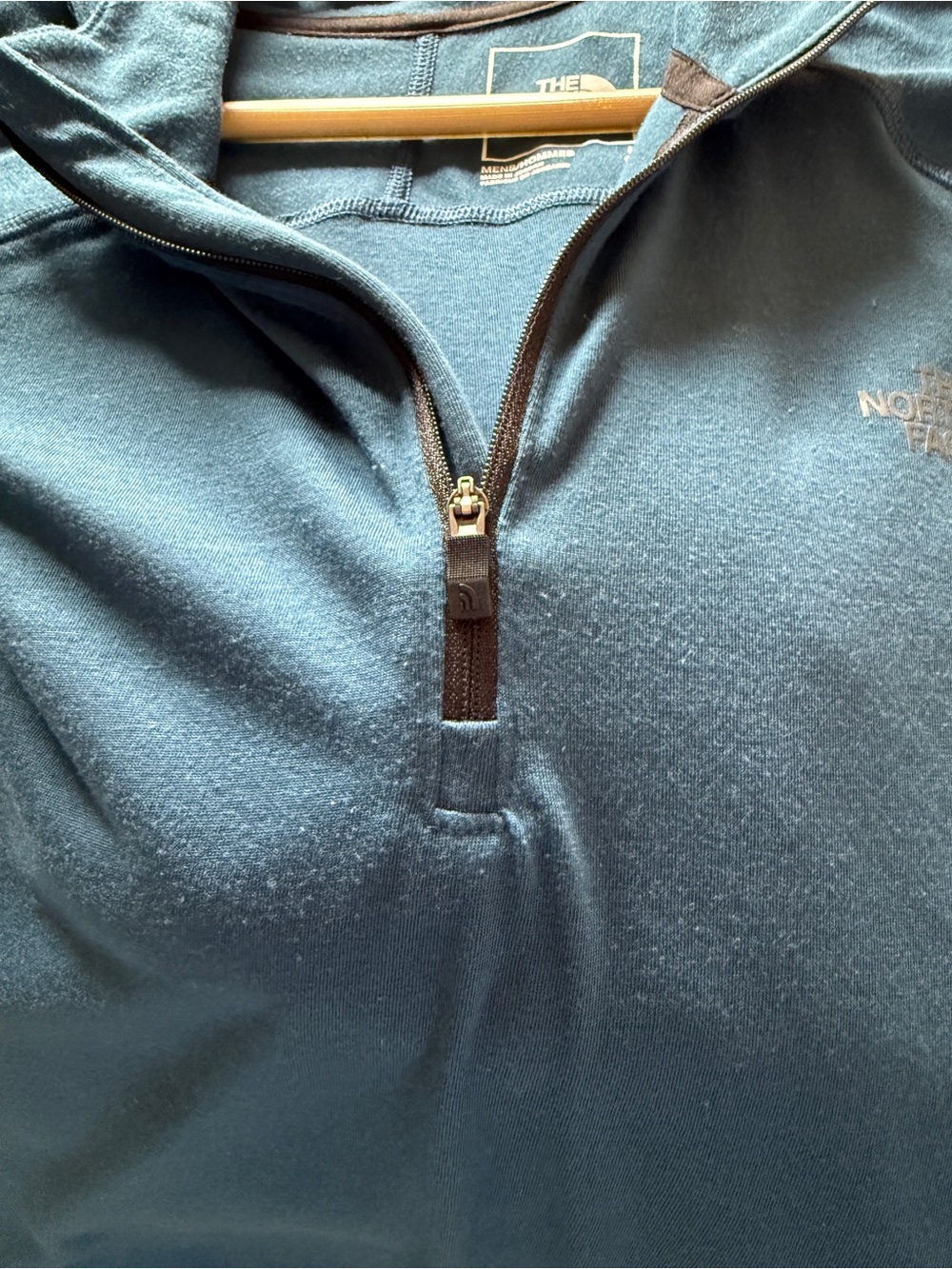 THE NORTH FACE MEN’S LIGHTWEIGHT THREE QUARTER ZIP SIZE L WITH THUMB HOLES - Picture 6 of 11